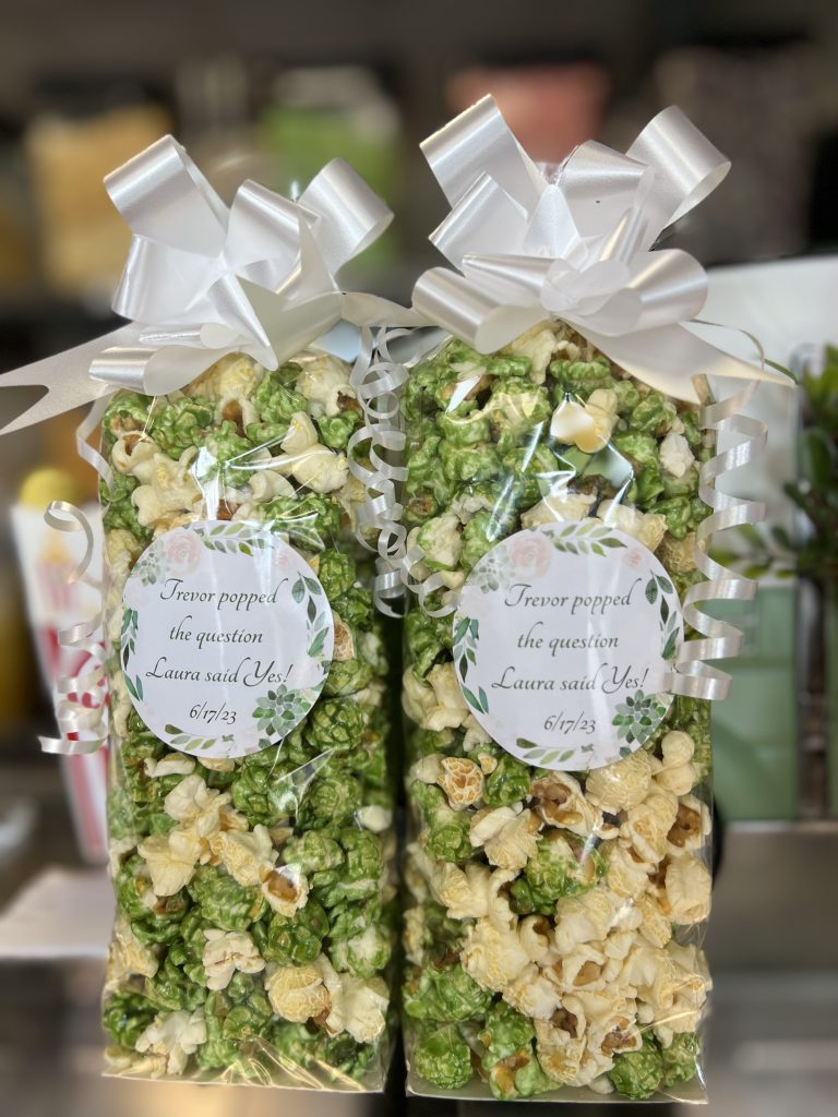 Popped the Question Popcorn Favor